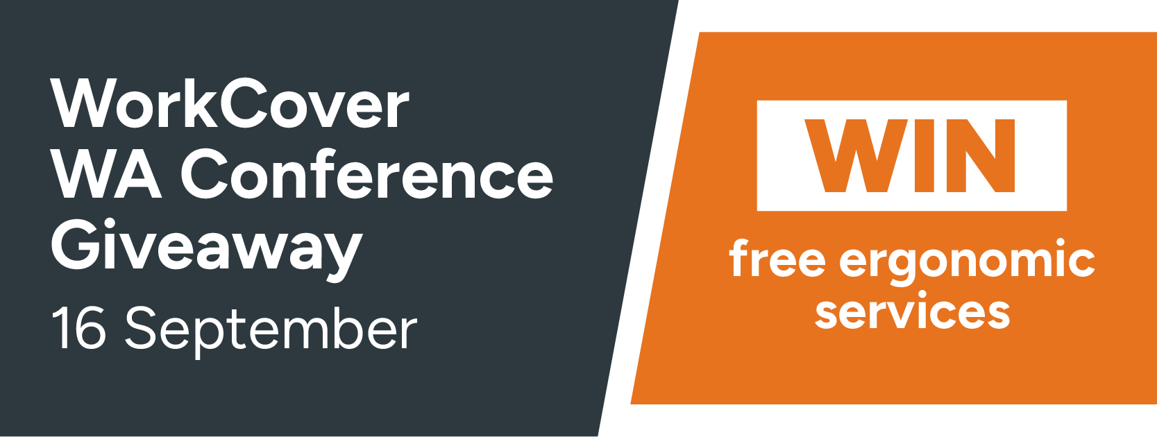 WorkCover WA Conference Giveaway - 16 September. Win free ergonomic services.